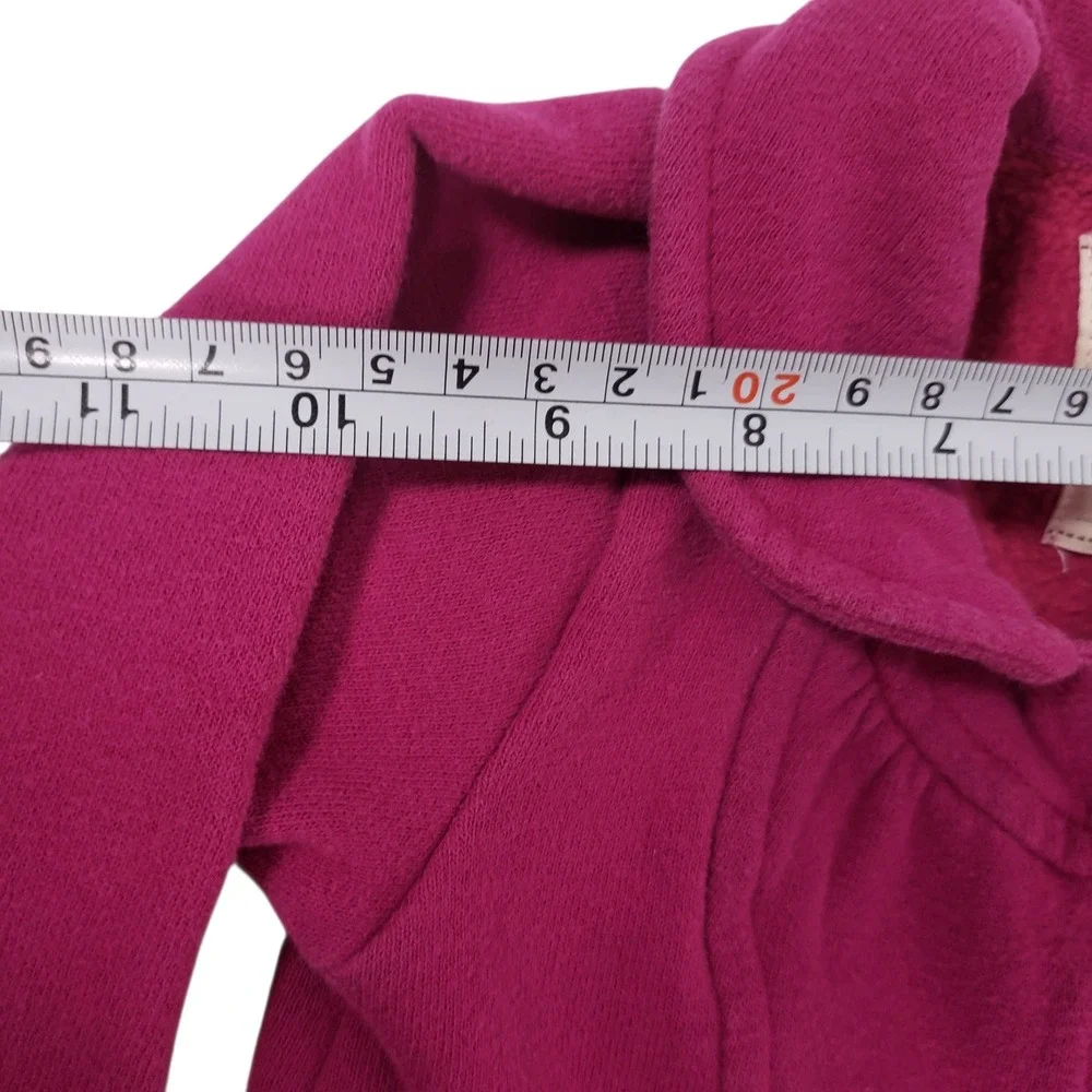 Old Navy Baby Girl Jacket‎ 6-12 Months Fuchsia  Pink Button Long Sleeve Coat